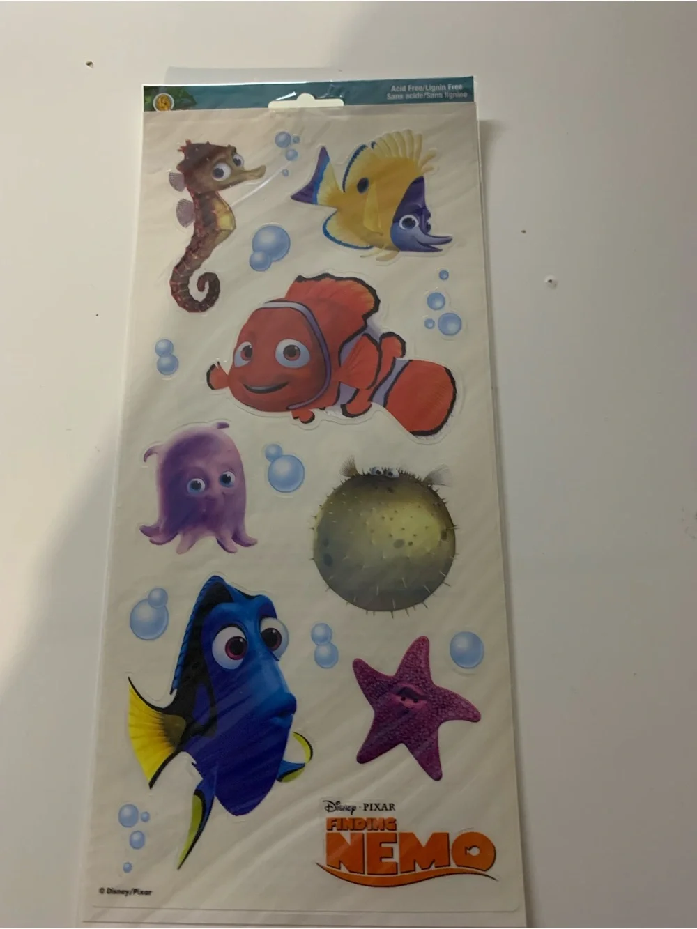 DISNEY SCRAPBOOK LOT 18 pc Paper Stickers NIP